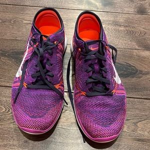 GUC purple & orange Nike free 5.0 sz 6
